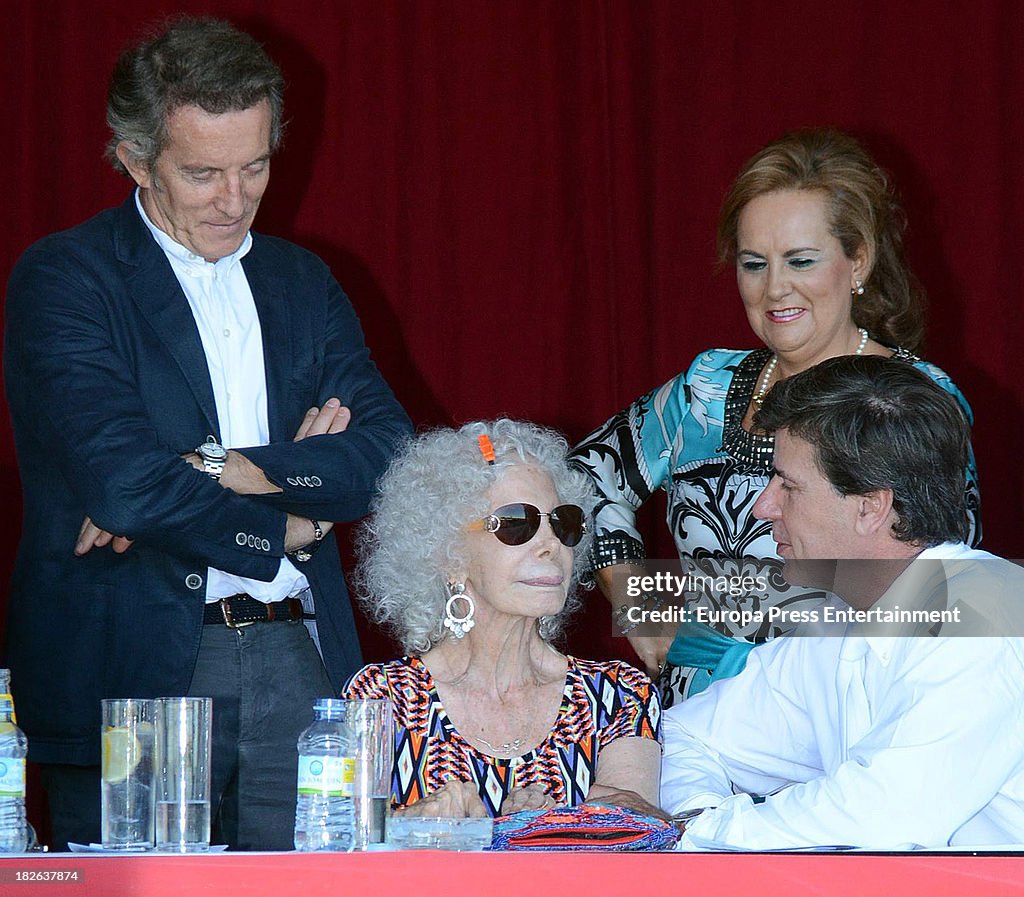 Duchess of Alba And Family Attends Horce Race In Salamanca