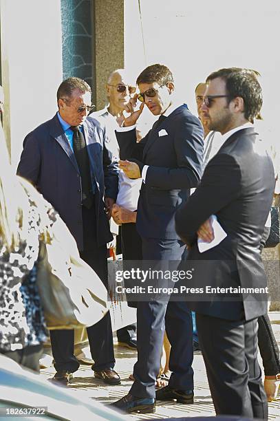 Bullfighter Jose Mari Manzanares attends the funeral for Pepe Manzanares on September 6, 2013 in Alicante, Spain.