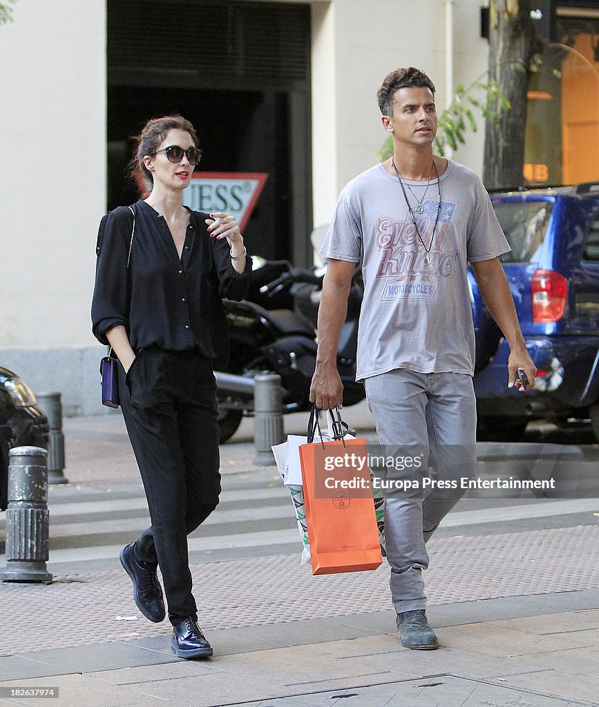 Paz Vega And Orson Salazar Sighting In Madrid - September 13, 2013