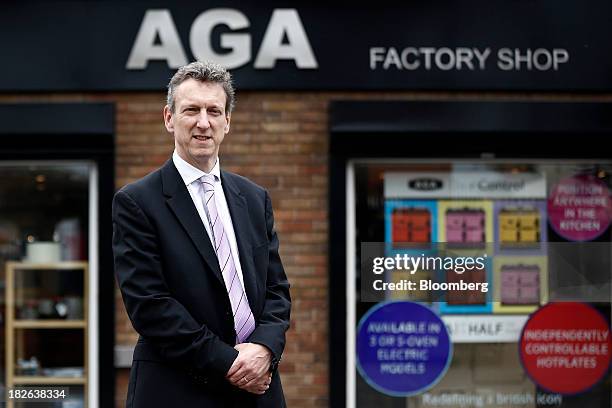 William McGrath, chief executive officer at AGA Rangemaster Plc, poses for a photograph at the company's plant in Telford, U.K., on Tuesday, Oct. 1,...