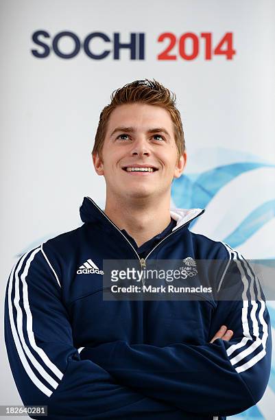 Scott Andrew during a press conference to announce he has been selected for the Team GB Curling team for the Sochi 2014 Winter Olympic Games at The...