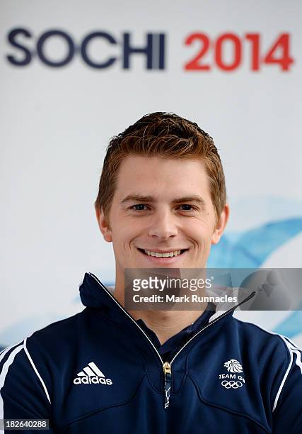 Scott Andrew during a press conference to announce he has been selected for the Team GB Curling team for the Sochi 2014 Winter Olympic Games at The...