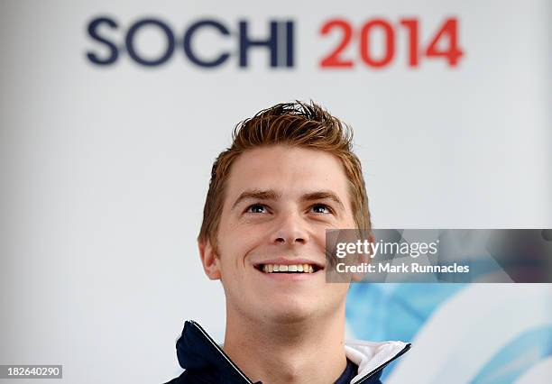 Scott Andrew during a press conference to announce he has been selected for the Team GB Curling team for the Sochi 2014 Winter Olympic Games at The...