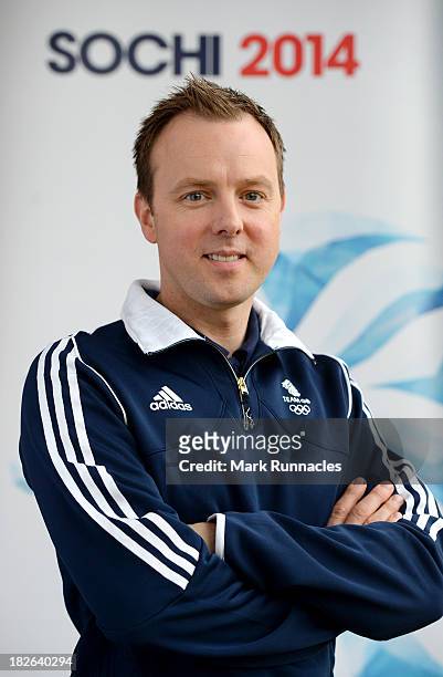 Tom Brewster during a press conference to announce he has been selected for the Team GB Curling team for the Sochi 2014 Winter Olympic Games at The...