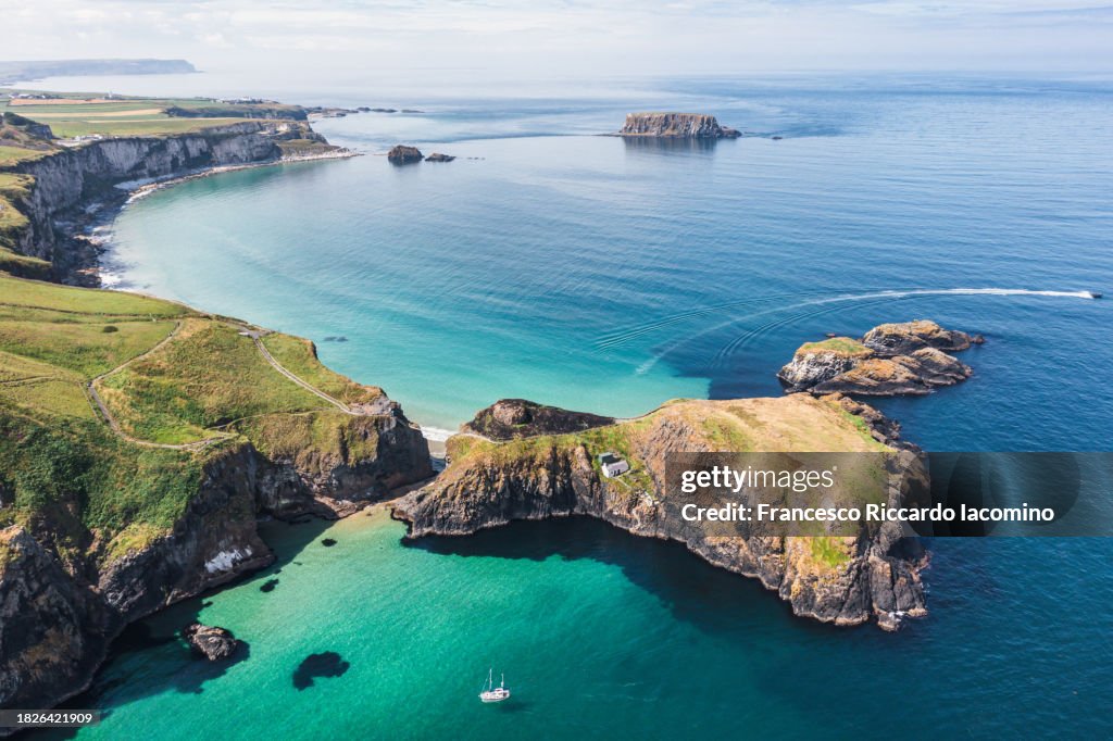 The Emerald Isle, Ireland. Aerial Drone view