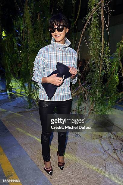 Chen Ran attends the Moncler Gamme Rouge show as part of the Paris Fashion Week Womenswear Spring/Summer 2014 on October 2, 2013 in Paris, France.
