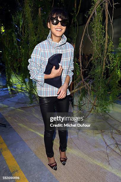 Chen Ran attends the Moncler Gamme Rouge show as part of the Paris Fashion Week Womenswear Spring/Summer 2014 on October 2, 2013 in Paris, France.