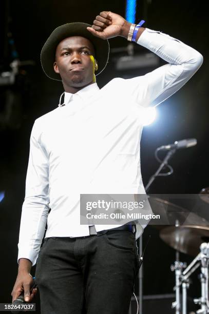 Jacob Banks performs on stage on Day 2 of Fusion Festival 2013 at Cofton Park on September 1, 2013 in Birmingham, England.