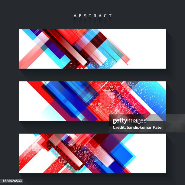 modern web banners design template set - drawing artistic product stock illustrations