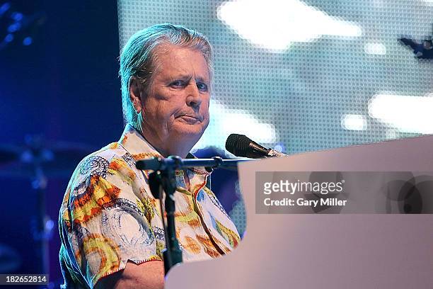 Brian Wilson performs in concert at the Bayou Music Center on October 1, 2013 in Houston, Texas.