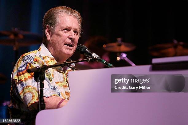 Brian Wilson performs in concert at the Bayou Music Center on October 1, 2013 in Houston, Texas.