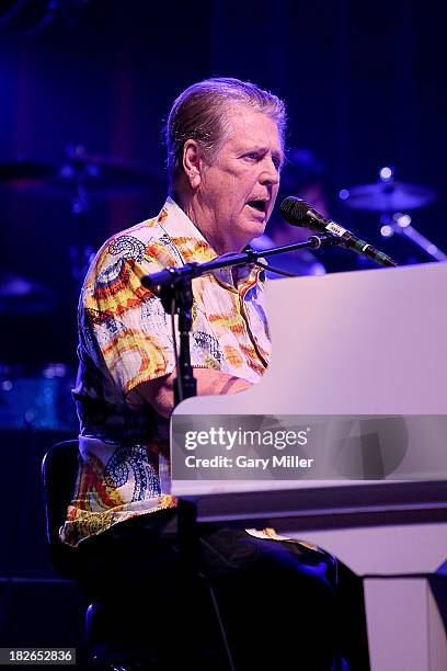 Brian Wilson performs in concert at the Bayou Music Center on October 1, 2013 in Houston, Texas.