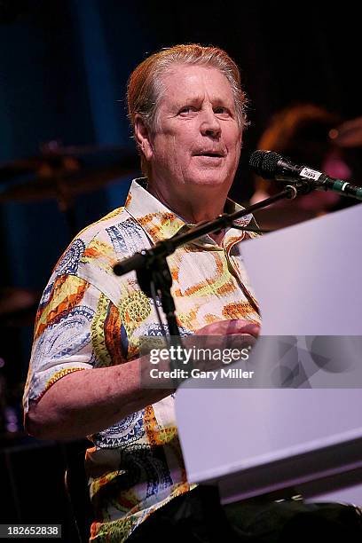 Brian Wilson performs in concert at the Bayou Music Center on October 1, 2013 in Houston, Texas.