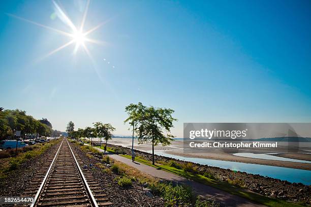 white rock beach - white rock bc stock pictures, royalty-free photos & images