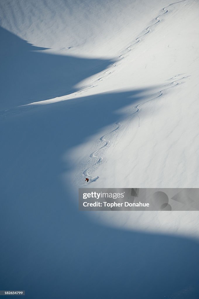 Ski guide at work.