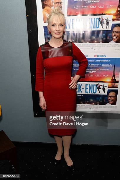 Lindsay Duncan attends the UK premiere of 'Le Week-end' at The Curzon Chelsea on October 1, 2013 in London, England.