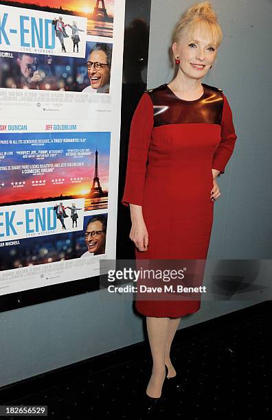 Lindsay Duncan attends the UK Premiere of "Le Week-end" at Curzon Chelsea on October 2, 2013 in London, England.