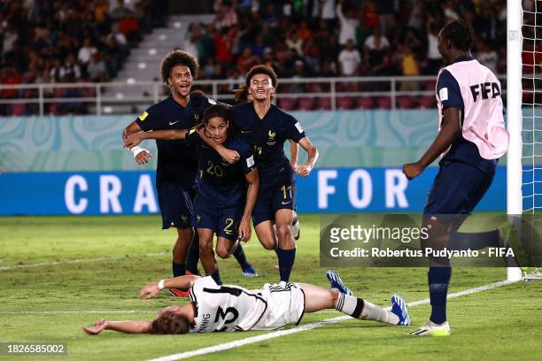 Fra20 during the FIFA U-17 World Cup Final match between Germany and France at Manahan Stadium on December 02, 2023 in Surakarta, Indonesia.
