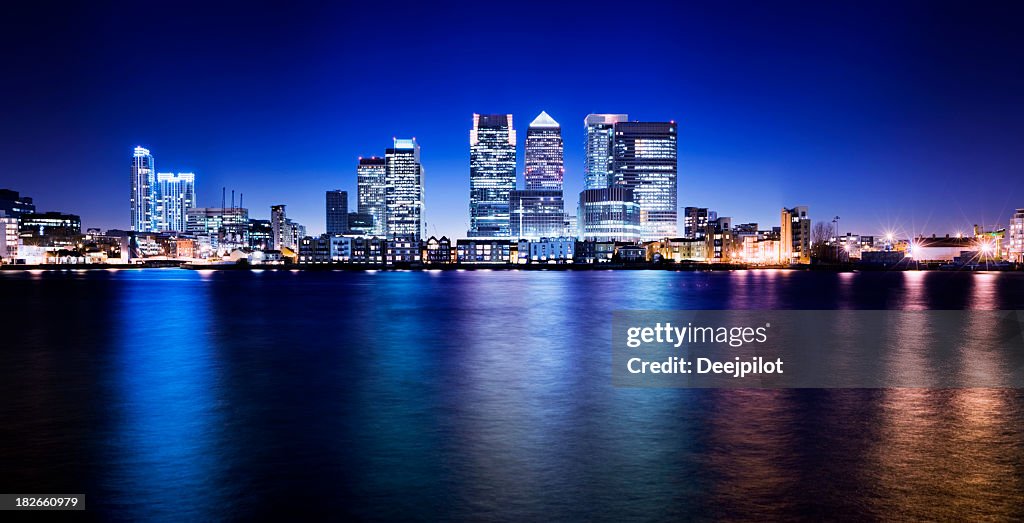 Canary Wharf London City Skyline UK