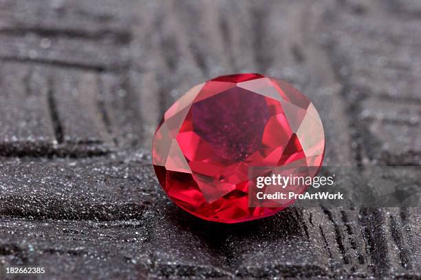 loose ruby stone - rubies stock pictures, royalty-free photos & images