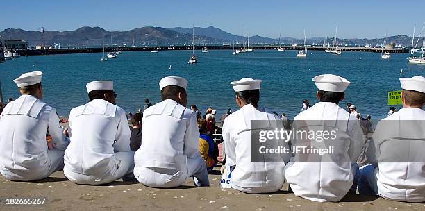 on the bay - sailor stock pictures, royalty-free photos & images