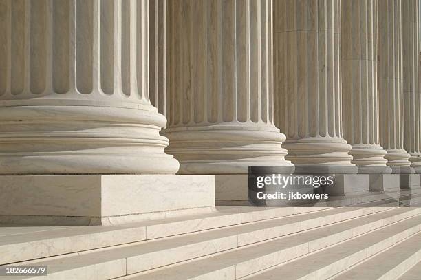 columns at the supreme court - architectural column stock pictures, royalty-free photos & images