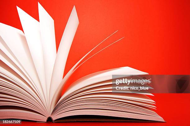 notes in red - open book stock pictures, royalty-free photos & images