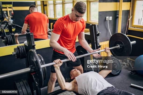 bench press training - weight bench stock pictures, royalty-free photos & images
