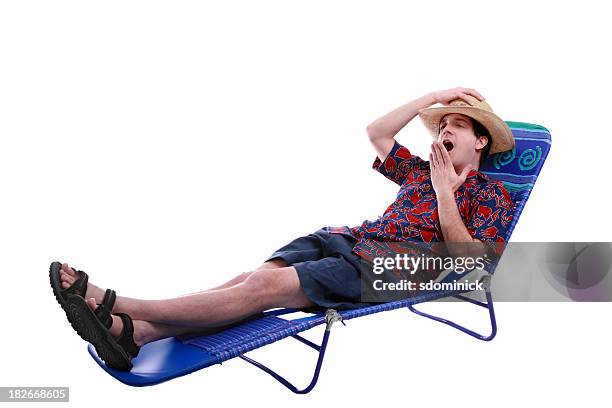 lazy vacation - man full body isolated stock pictures, royalty-free photos & images