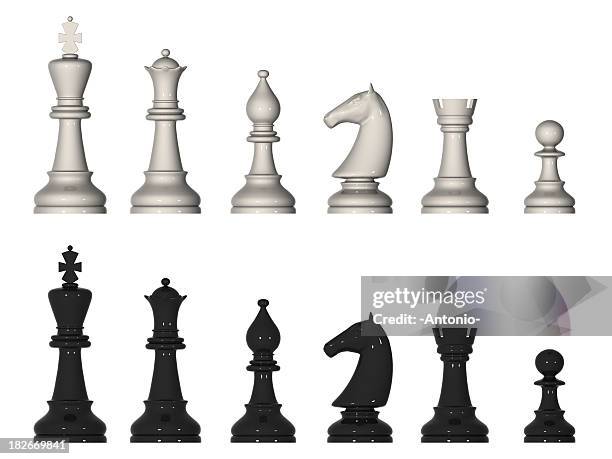 chesspieces - chess king stock pictures, royalty-free photos & images