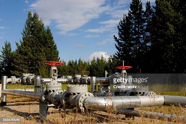 pipeline - valvola di sfiato foto e immagini stock