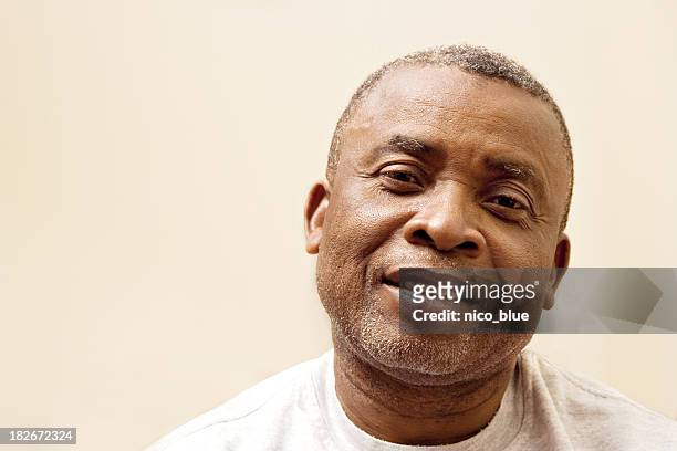 smiling african american man - face close up bildbanksfoton och bilder