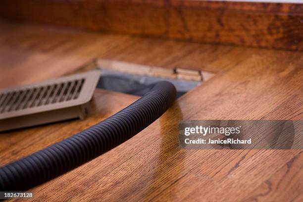 heating vent air duct getting cleaned - duct cleaning stock pictures, royalty-free photos & images