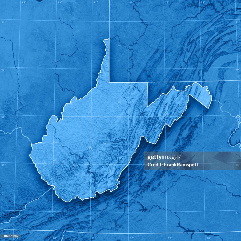 West Virginia Topographic Karte