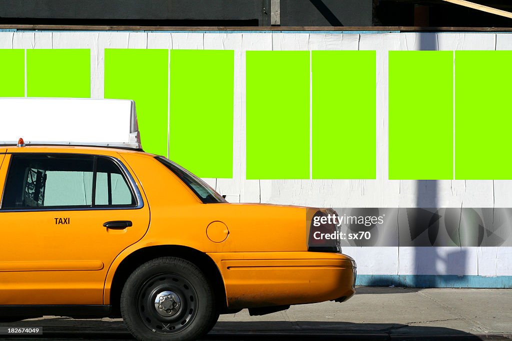 NYC Billboard Covered Sidewalk