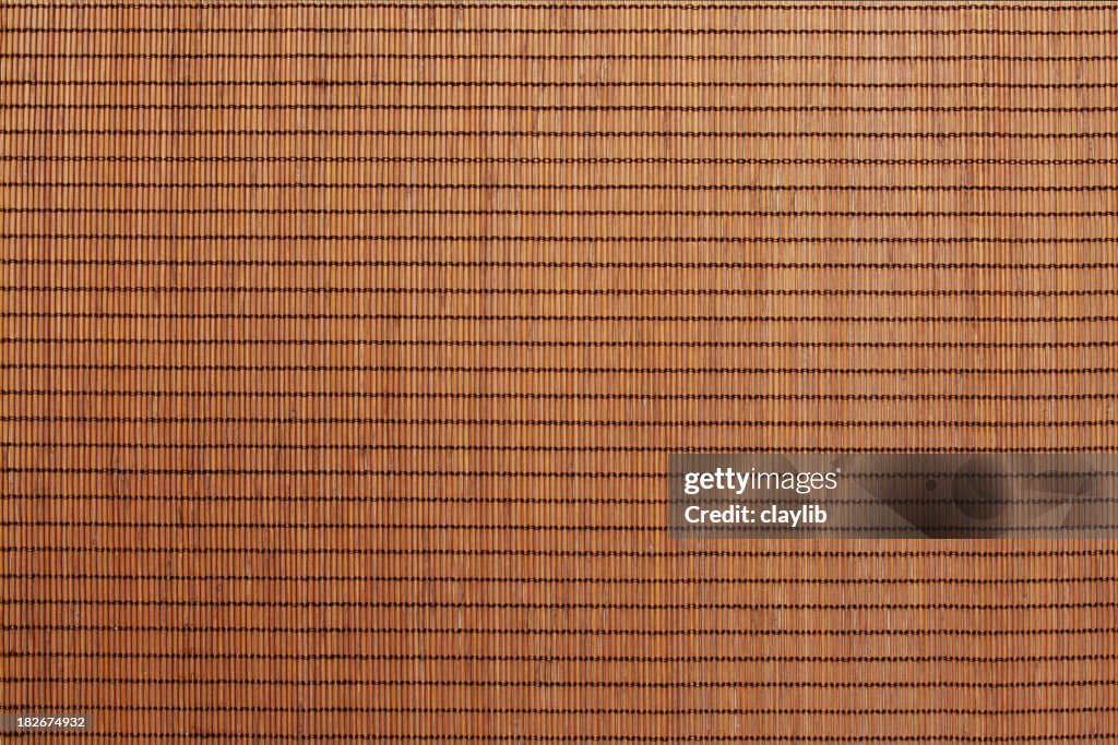 Abstract brown cane matting