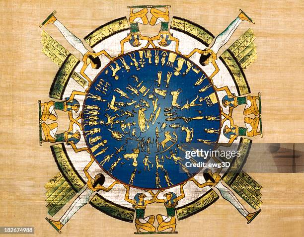 antique egyptian papyrus - cleopatra stock illustrations