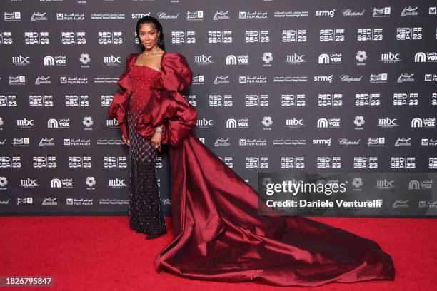 Naomi Campbell attends the screening of "The Absence Of Eden" during the Red Sea International Film Festival 2023 at the Souk Cinema on December 02,...