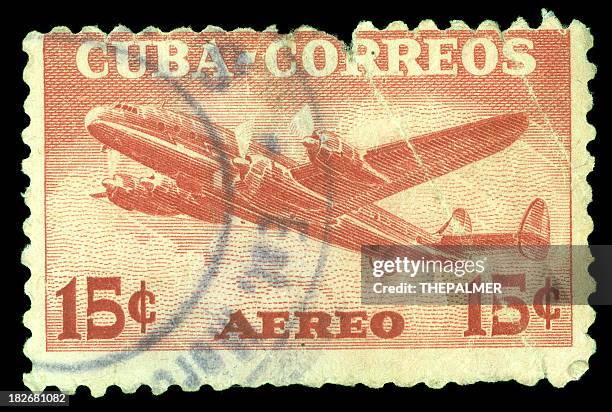 cuba correos - stamp - cuba stamp stock pictures, royalty-free photos & images