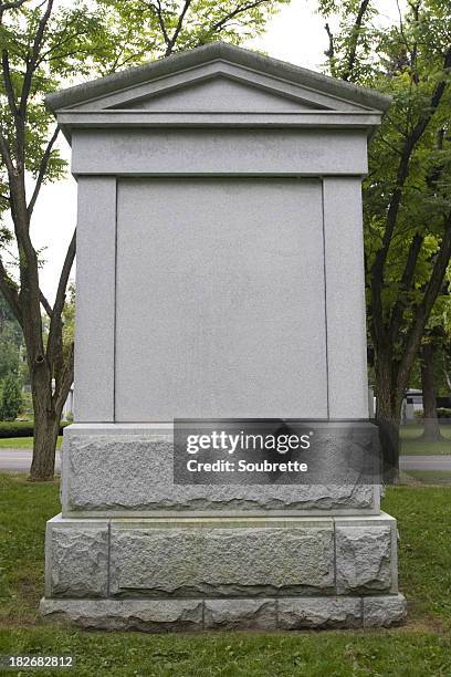 mausoleum - blank gravestone stock pictures, royalty-free photos & images