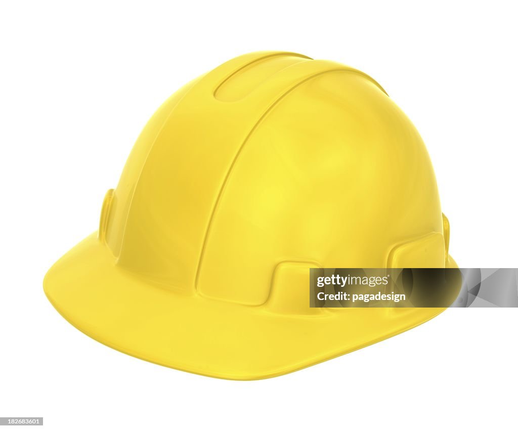 Yellow helmet
