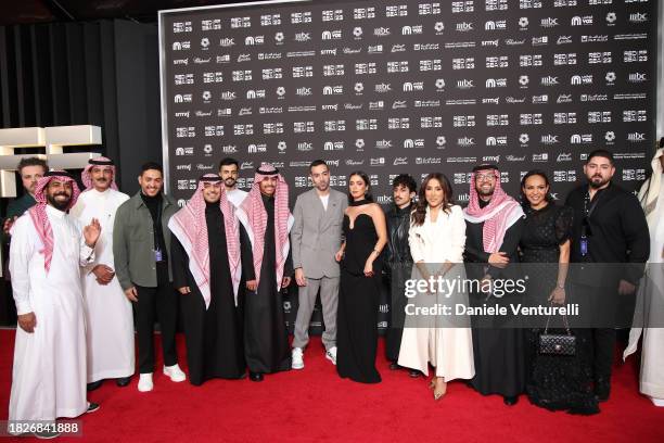 Almotaz Aljefri, Yazeed Almajyul, Ceo of the Red Sea International Film Festival Mohammed Al Turki, Adwa Bader, Meshal Aljaser, Chairwoman of the Red...