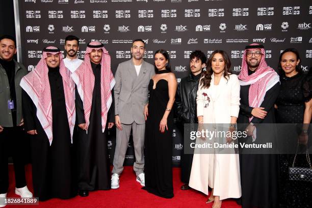 Guest, Almotaz Aljefri, guest, Yazeed Almajyul, Ceo of the Red Sea International Film Festival Mohammed Al Turki, Adwa Bader, Meshal Aljaser,...