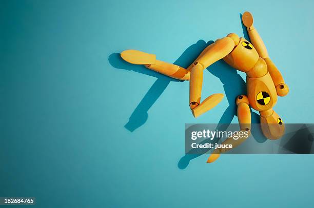 crash test dummy - falling behind stock pictures, royalty-free photos & images