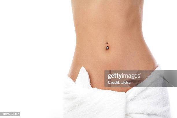 torso - body piercings stock-fotos und bilder