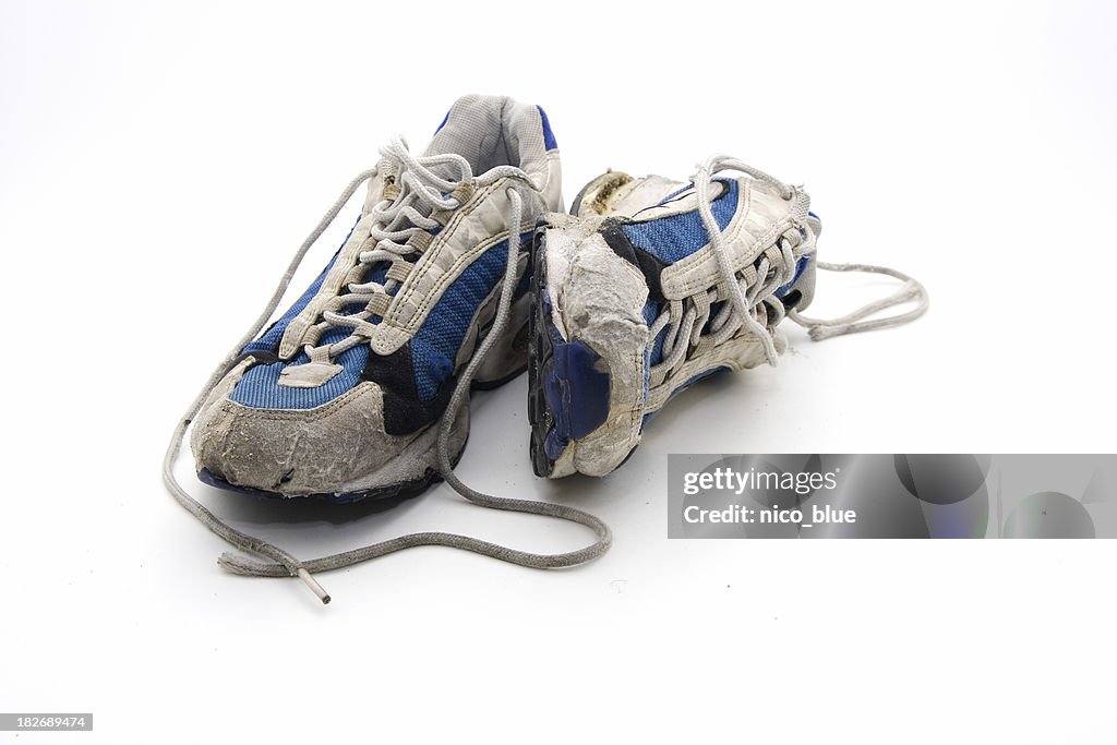 Old wornout trainers