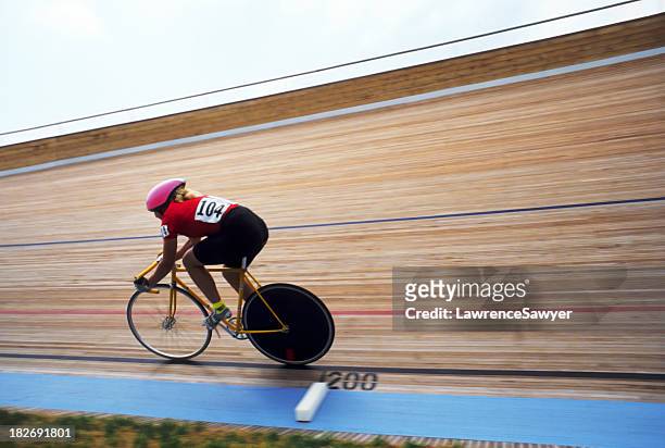 velodrome bike racer #3 - cycling race stock pictures, royalty-free photos & images