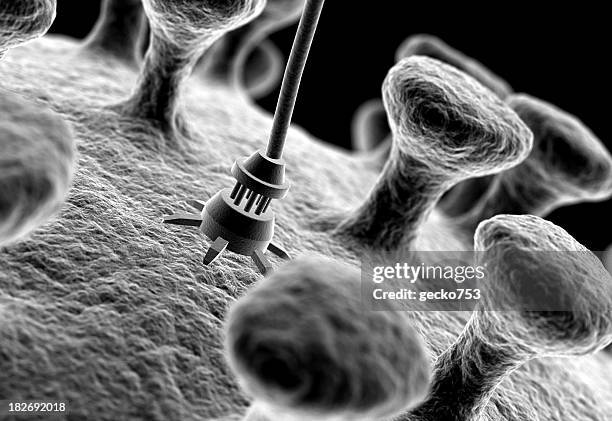 microscopic view of nanotechnology - nanotechnologie stockfoto's en -beelden