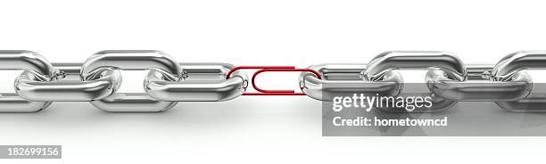 weak link - vulnerability stock pictures, royalty-free photos & images