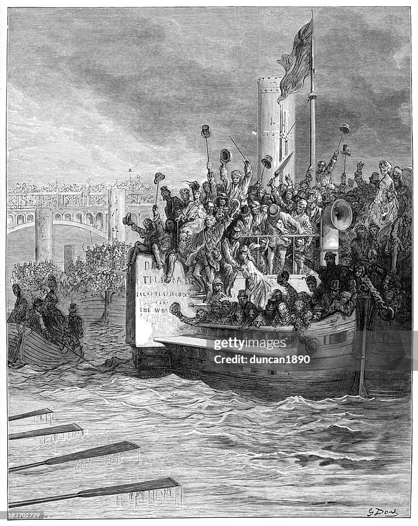 Victorian Racing Objectors Victorian London The Race High-Res Vector Graphic - Getty Images